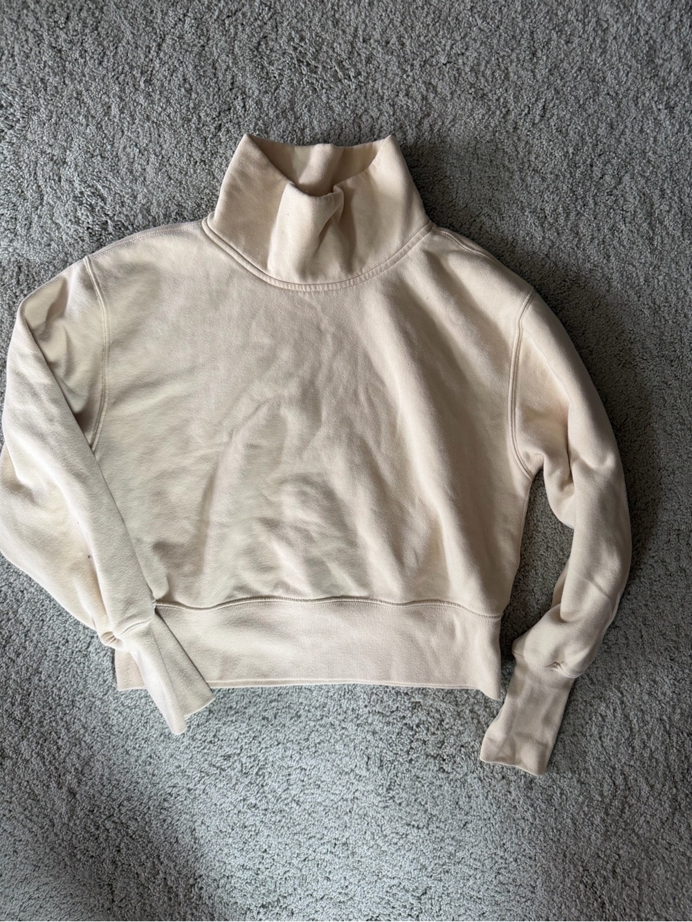 Abercrombie & Fitch Cream Turtleneck Sweatshirt